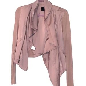 BCBG MaxAzria Blush Zip Up Blazer